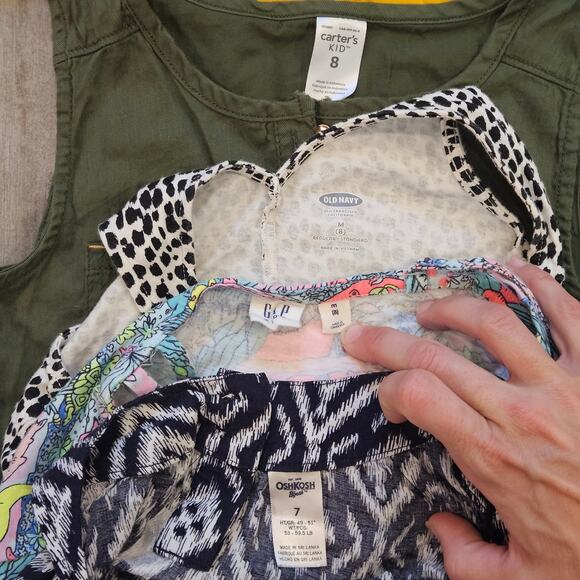 Girls Casual Dress Lot of 8 Size 7/8 Sleeveless Carter’s Old Navy GAP Play - Picture 4 of 7